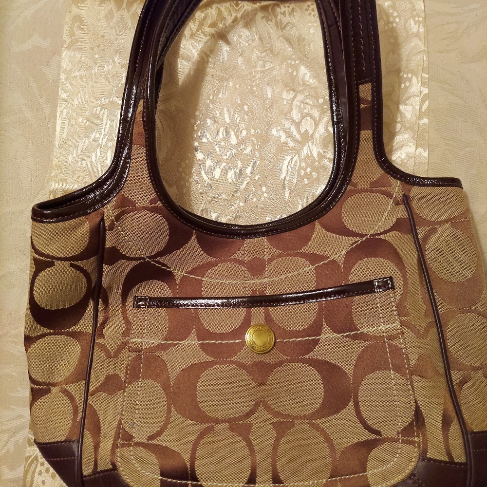 Brown Coach Tote Bag